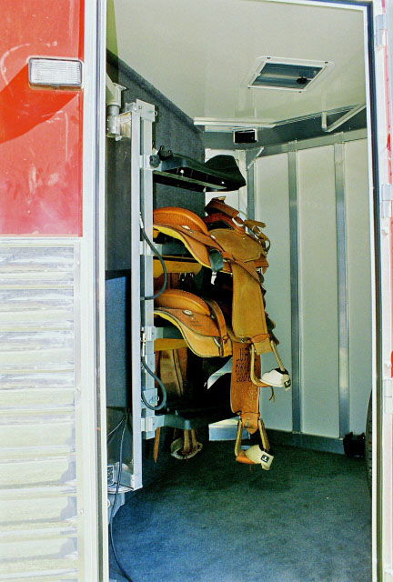 “Eureka Saddlematic Revolutionary Motorized Horse Trailer Saddle Rack