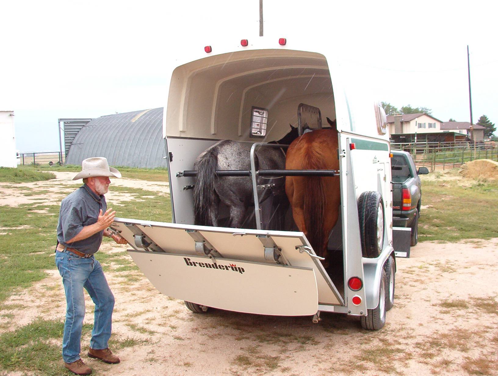 "Brenderup Horse Trailers, the best towing trailer I've found, easy to